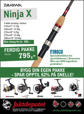 Daiwa Ninja X Spin 2.40m, 10-30g